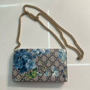 GUCCI WALLET | Gucci Blooming Blue Fold